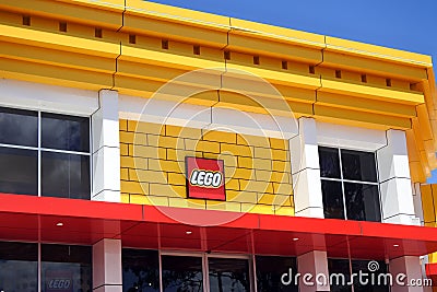 Lego store in Dreamworld in Gold Coast Queensland Australia Editorial Stock Photo